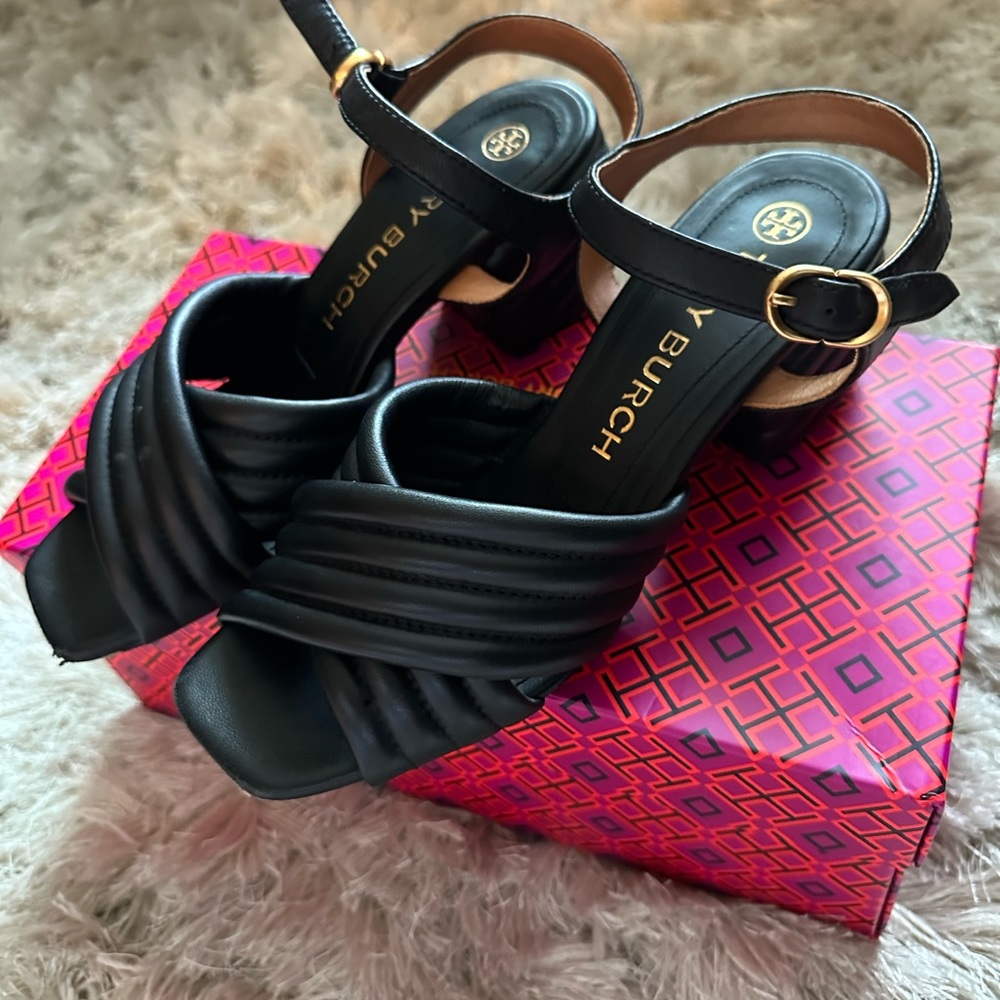 Tory Burch Black Heels